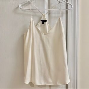 J.Crew White Silk Tank Top